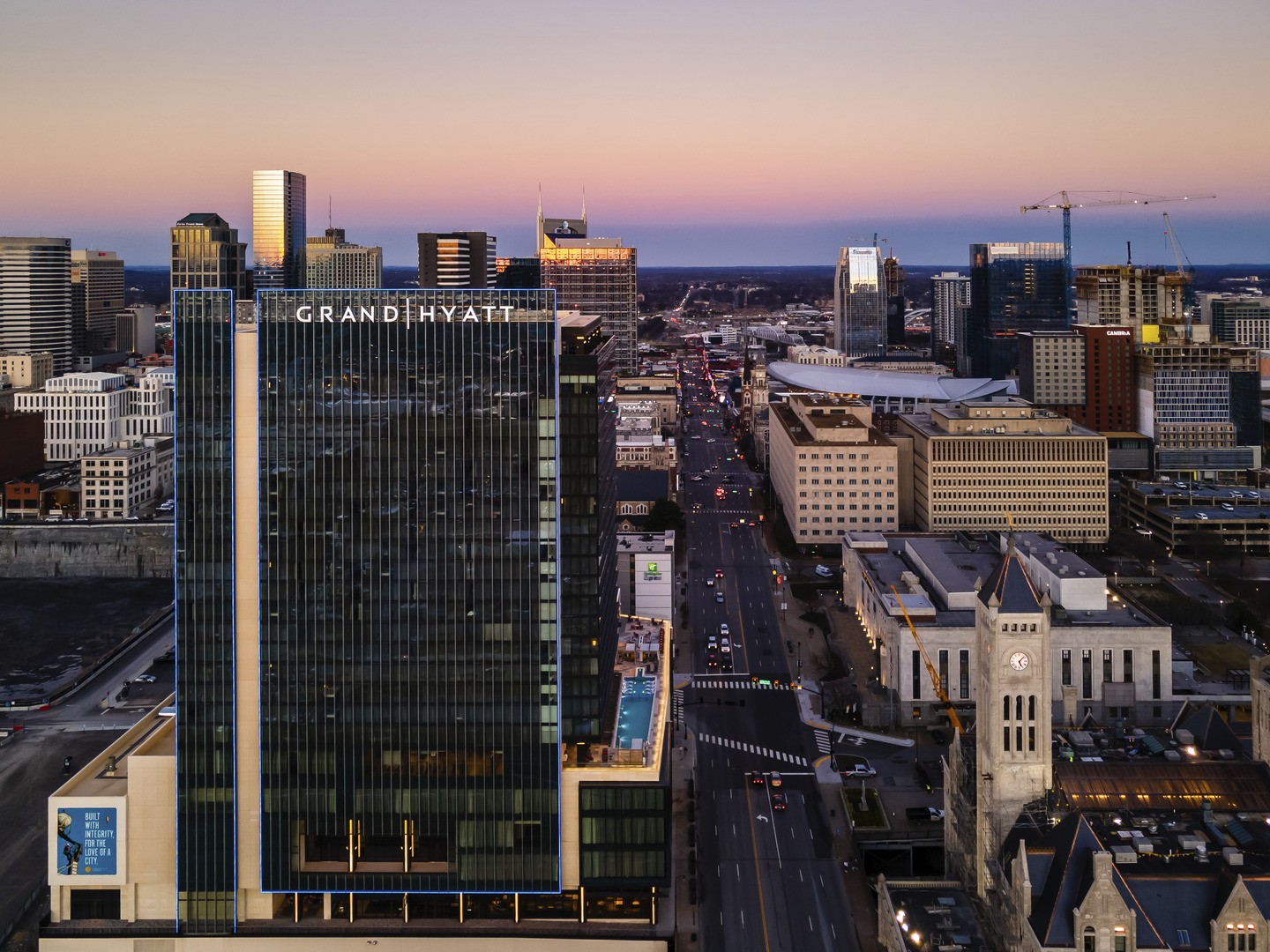 Commercial high-rise under construction